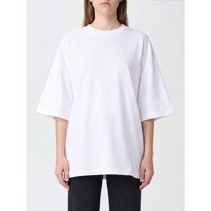 Haikure Women Haikure Oversized Cotton T-Shirt With Crew Neck And Back Slit